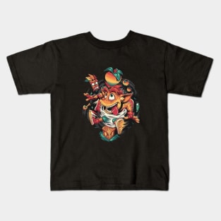 Crash and bandicoot Kids T-Shirt